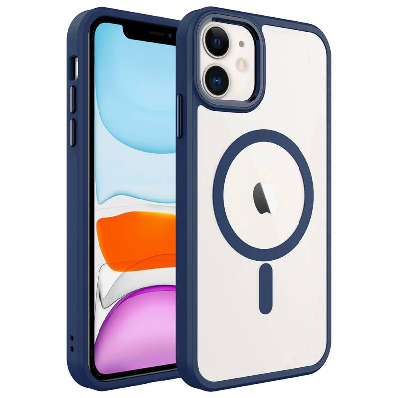 Apple iPhone 11 Case with Wireless Charger Zore Krom Magsafe Silicone Cover - 9
