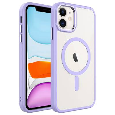 Apple iPhone 11 Case with Wireless Charger Zore Krom Magsafe Silicone Cover - 5