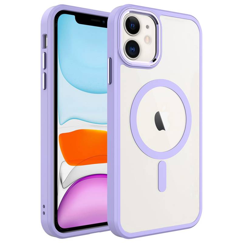 Apple iPhone 11 Case with Wireless Charger Zore Krom Magsafe Silicone Cover - 5