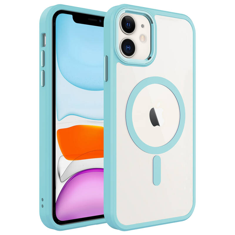 Apple iPhone 11 Case with Wireless Charger Zore Krom Magsafe Silicone Cover - 14