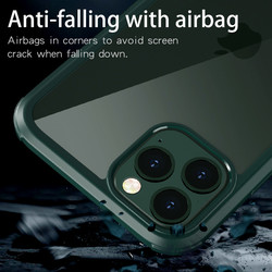 Apple iPhone 11 Case Zore Dor Silicon Tempered Glass Cover - 6