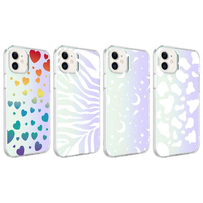 Apple iPhone 11 Case Zore M-Blue Patterned Cover - 2