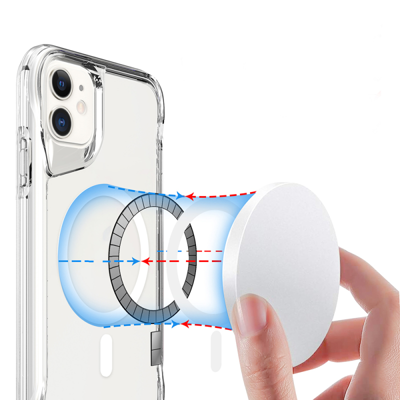 Apple iPhone 11 Case Zore M-safe Charging Enabled T-Max M-safe Cover - 8