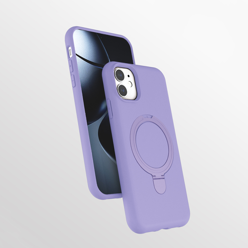 Apple iPhone 11 Case Zore Samara Cover with M-safe Charging Stand - 4