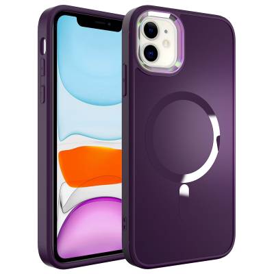 Apple iPhone 11 Case Zore Stil Cover with Magsafe Wireless Charging - 6