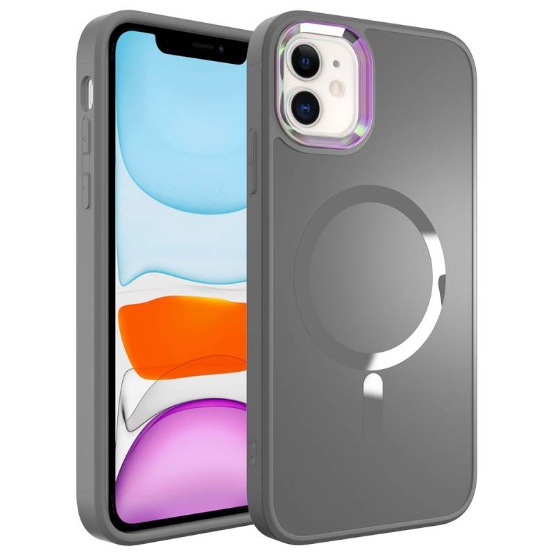 Apple iPhone 11 Case Zore Stil Cover with Magsafe Wireless Charging - 3