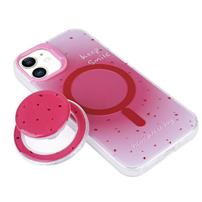 Apple iPhone 11 Case Zore Tiktok Cover with Magsafe Charging Feature and Plug-in Pop Socket - 6