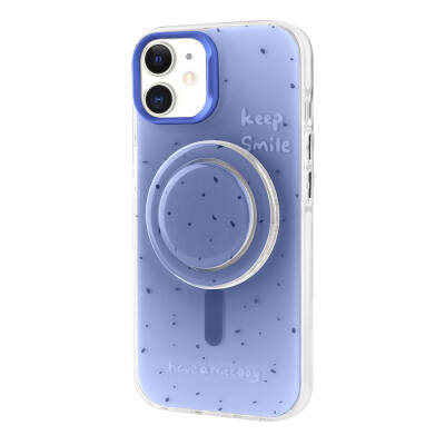 Apple iPhone 11 Case Zore Tiktok Cover with Magsafe Charging Feature and Plug-in Pop Socket - 15