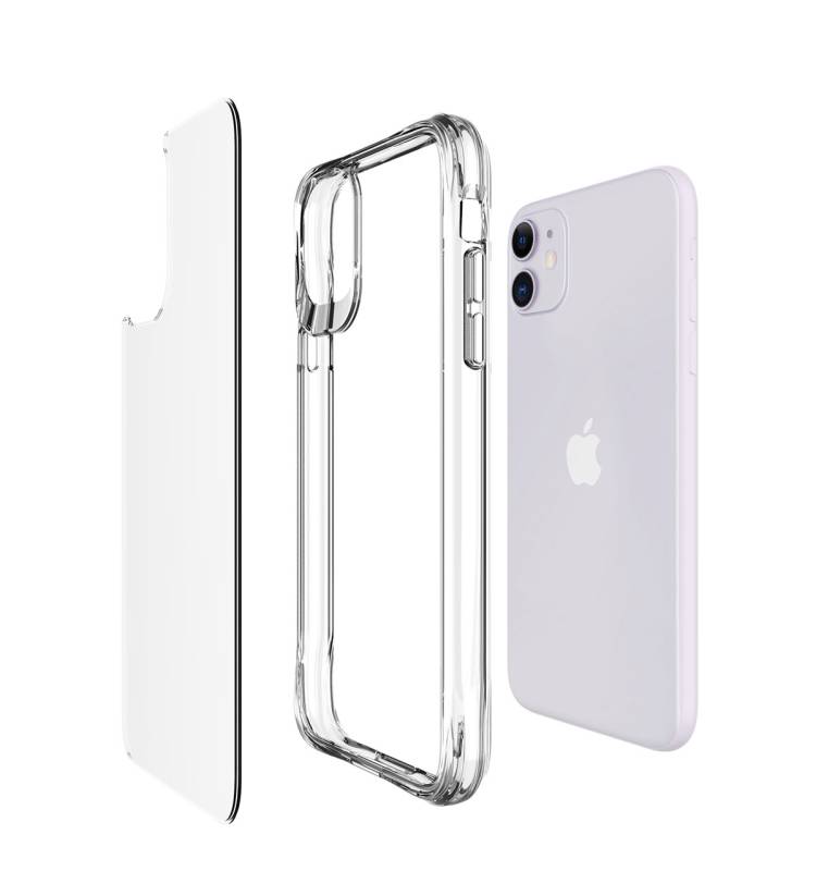 Apple iPhone 11 Case Zore Transparent Ultra Thin Airbag Design Okka Cover - 3