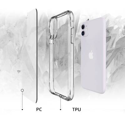 Apple iPhone 11 Case Zore Transparent Ultra Thin Airbag Design Okka Cover - 6