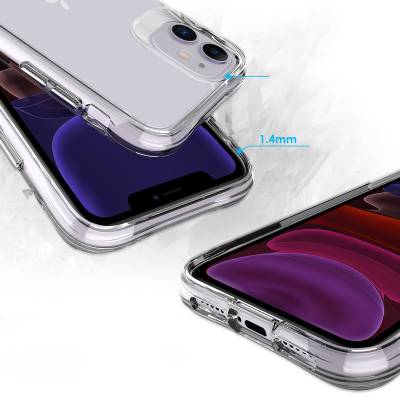 Apple iPhone 11 Case Zore Transparent Ultra Thin Airbag Design Okka Cover - 7