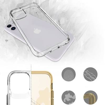 Apple iPhone 11 Case Zore Transparent Ultra Thin Airbag Design Okka Cover - 8