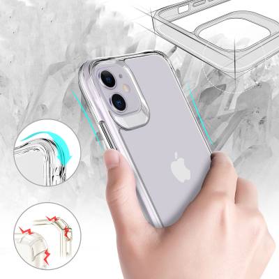 Apple iPhone 11 Case Zore Transparent Ultra Thin Airbag Design Okka Cover - 10