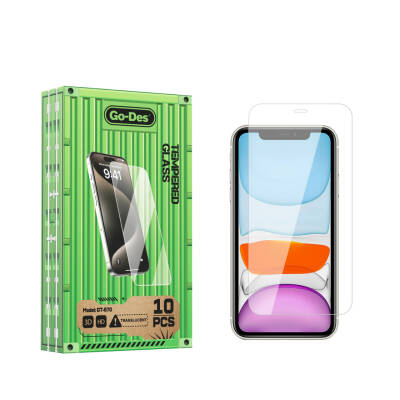 Apple iPhone 11 Go Des Fingerprint Free 9H Oleophobic Bom Glass Screen Protector 10 Pack - 1