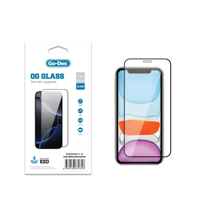 Apple iPhone 11 Go Des OG Glass Antistatik Temperli Cam Ekran Koruyucu - 1
