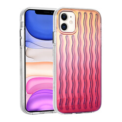 Apple iPhone 11 Kılıf Case Embossed Wave Design Silicone Zore Ismira Cover - 3