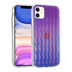 Apple iPhone 11 Kılıf Case Embossed Wave Design Silicone Zore Ismira Cover - 4