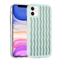 Apple iPhone 11 Kılıf Case Embossed Wave Design Silicone Zore Ismira Cover - 5
