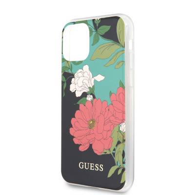 Apple iPhone 11 Kılıf GUESS Çiçek Desenli Tasarım Kapak - 5