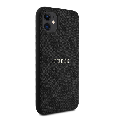 Apple iPhone 11 Kılıf Guess Orjinal Lisanslı 4G Desen Yazı Logolu Kapak - 6