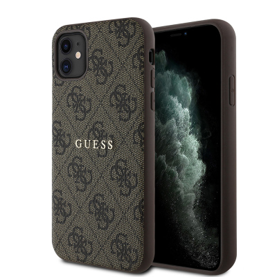 Apple iPhone 11 Kılıf Guess Orjinal Lisanslı 4G Desen Yazı Logolu Kapak - 3