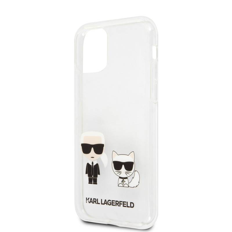 Apple iPhone 11 Kılıf Karl Lagerfeld Sert TPU K&C Dizayn Kapak - 3