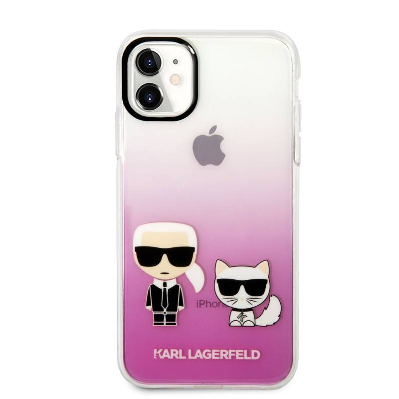 Apple iPhone 11 Kılıf Karl Lagerfeld Sert TPU K&C Dizayn Kapak - 8