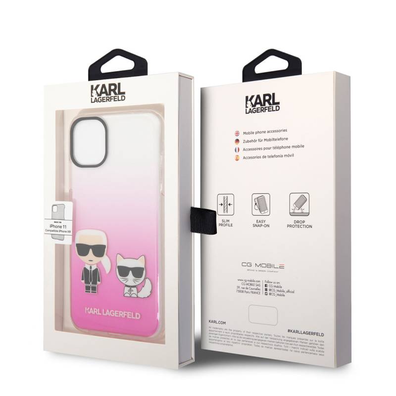 Apple iPhone 11 Kılıf Karl Lagerfeld Sert TPU K&C Dizayn Kapak - 12
