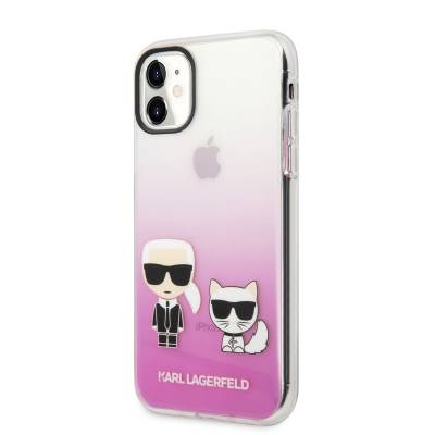 Apple iPhone 11 Kılıf Karl Lagerfeld Sert TPU K&C Dizayn Kapak - 14
