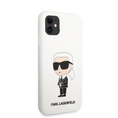 Apple iPhone 11 Kılıf Karl Lagerfeld Silikon Karl Dizayn Kapak - 13