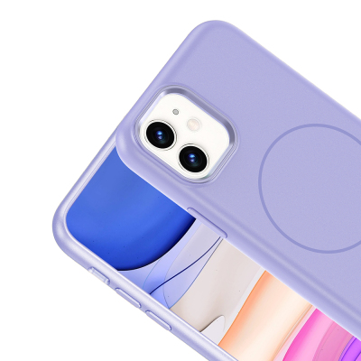 Apple iPhone 11 Kılıf M-Safe Şarj Özellikli Metal Kamera Çerçeveli Zore Edi Silikon Kapak - 16