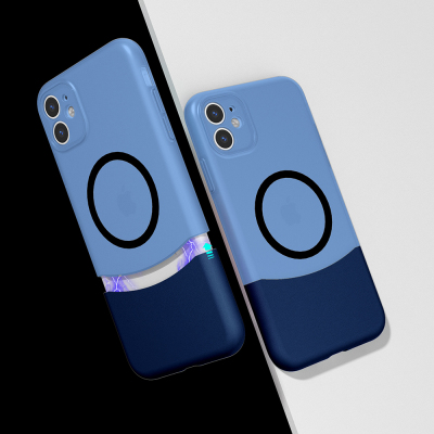 Apple iPhone 11 Kılıf M-Safe Şarj Özellikli Mıknatıslı Zore Duble Kapak - 4