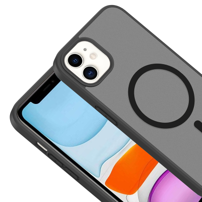 Apple iPhone 11 Kılıf M-safe Şarj Özellikli Zore Babet Kapak - 15