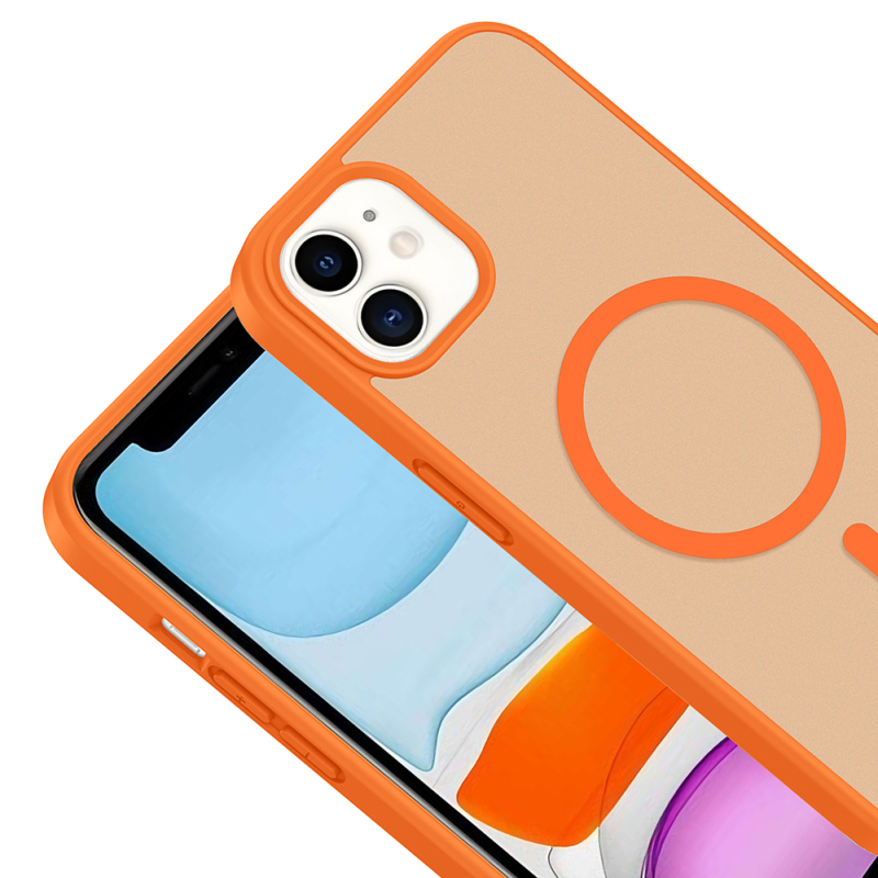 Apple iPhone 11 Kılıf M-safe Şarj Özellikli Zore Babet Kapak - 16