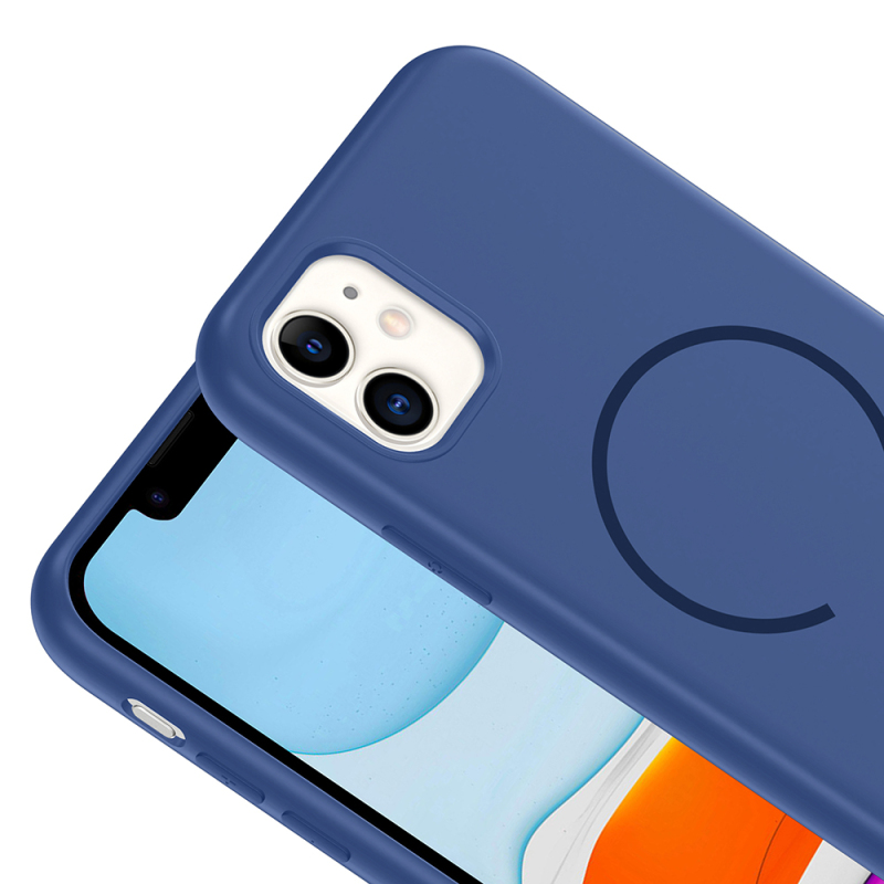 Apple iPhone 11 Kılıf M-safe Şarj Özellikli Zore Meta Kapak - 16