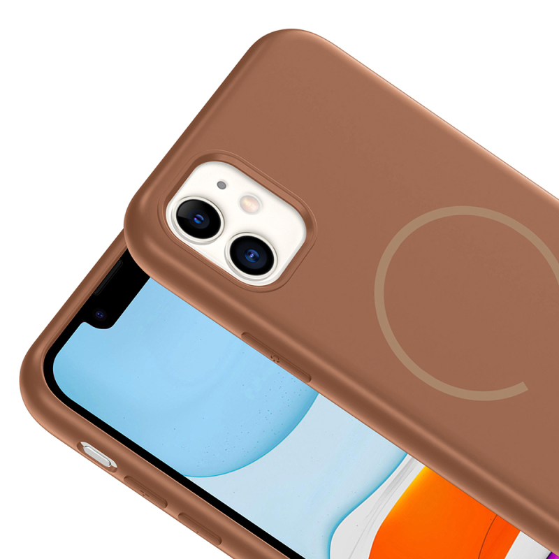 Apple iPhone 11 Kılıf M-safe Şarj Özellikli Zore Meta Kapak - 17