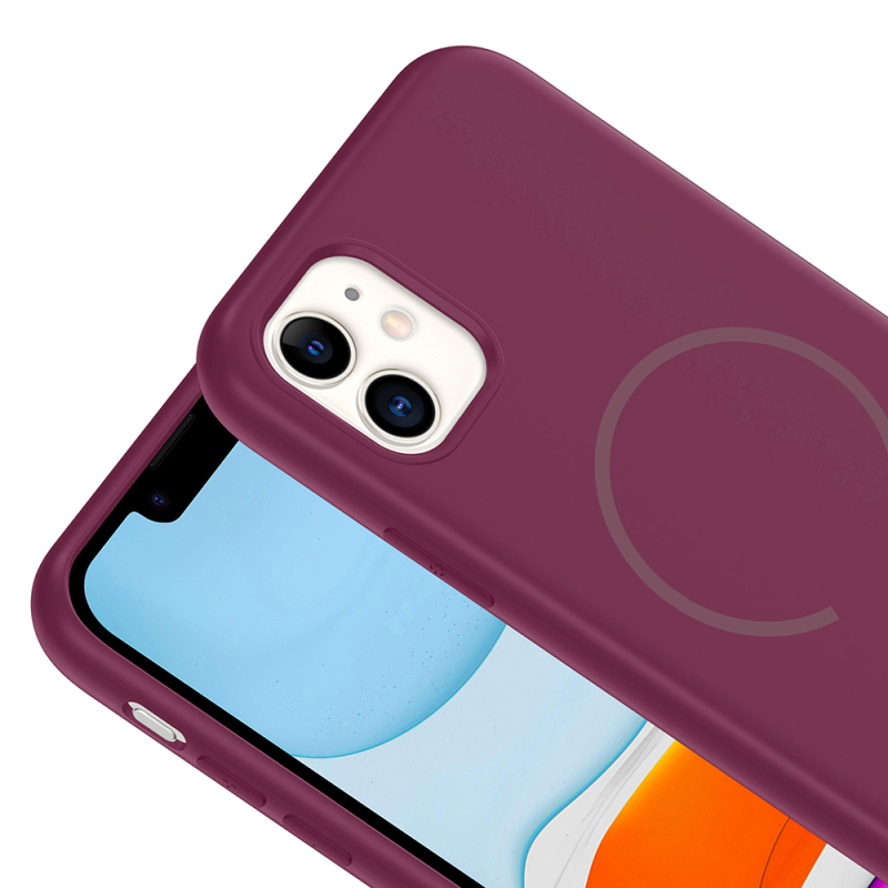 Apple iPhone 11 Kılıf M-safe Şarj Özellikli Zore Meta Kapak - 20