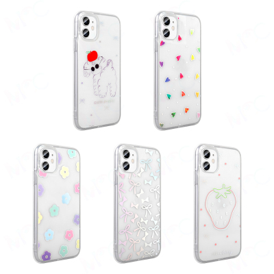 Apple iPhone 11 Kılıf Şeffaf Figürlü Zore Folk Sert Kapak - 17