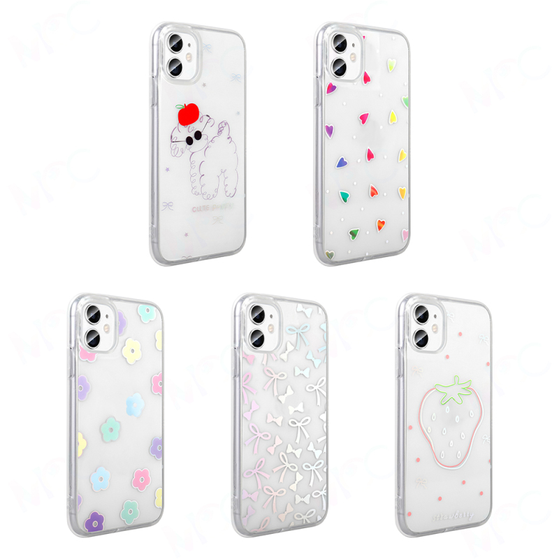 Apple iPhone 11 Kılıf Şeffaf Figürlü Zore Folk Sert Kapak - 17