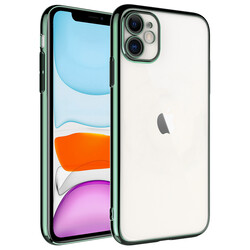 Apple iPhone 11 Kılıf Sert PC Renkli Çerçeveli Zore Riksos Kapak - 1