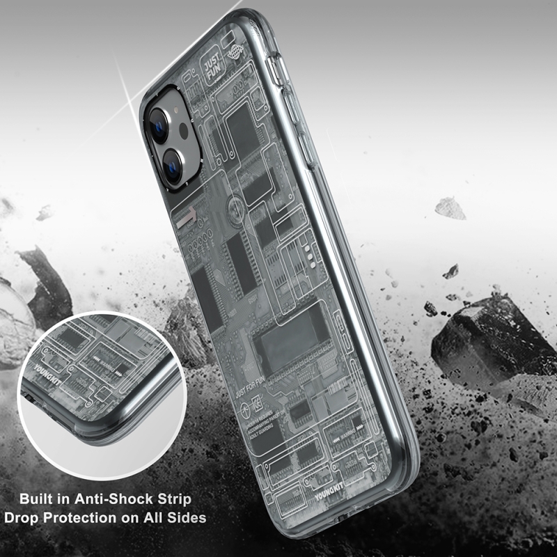 Apple iPhone 11 Kılıf YoungKit Technology Serisi Kapak - 6