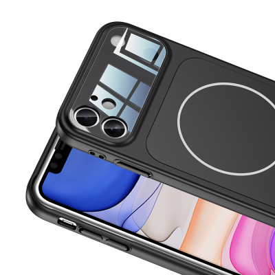 Apple iPhone 11 Kılıf Zore M-Safe Şarj Özellikli Kamera Korumalı Formen Kapak - 16