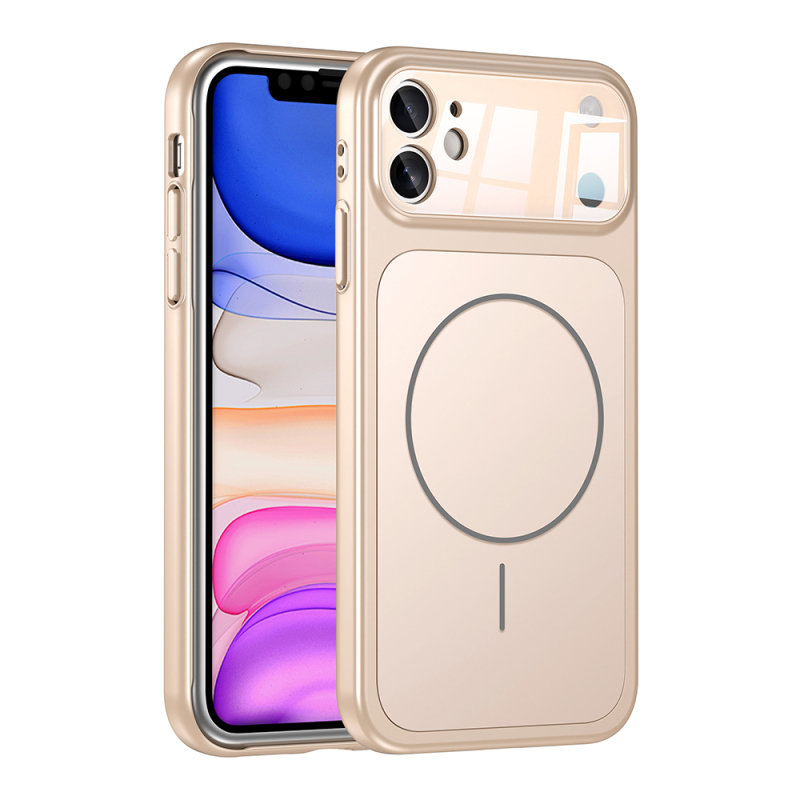 Apple iPhone 11 Kılıf Zore M-Safe Şarj Özellikli Kamera Korumalı Formen Kapak - 4