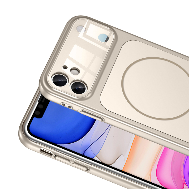 Apple iPhone 11 Kılıf Zore M-Safe Şarj Özellikli Kamera Korumalı Formen Kapak - 19