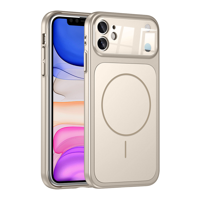 Apple iPhone 11 Kılıf Zore M-Safe Şarj Özellikli Kamera Korumalı Formen Kapak - 7