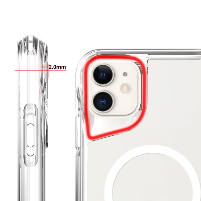 Apple iPhone 11 Kılıf Zore M-safe Şarj Özellikli T-Max M-safe Kapak - 4