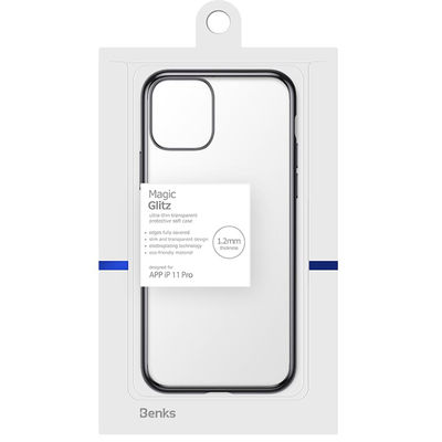 Apple iPhone 11 Pro Benks Magic Glitz Ultra-Thin Transparent Protective Soft Kapak - 10