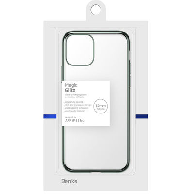 Apple iPhone 11 Pro Benks Magic Glitz Ultra-Thin Transparent Protective Soft Kapak - 11