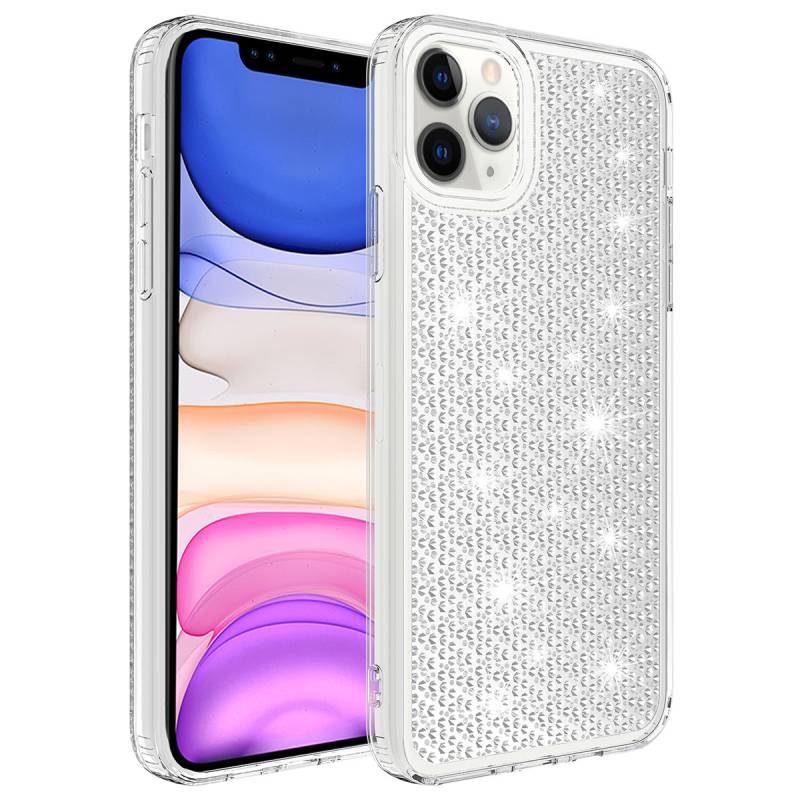 Apple iPhone 11 Pro Case With Airbag Shiny Design Zore Snow Cover - 3
