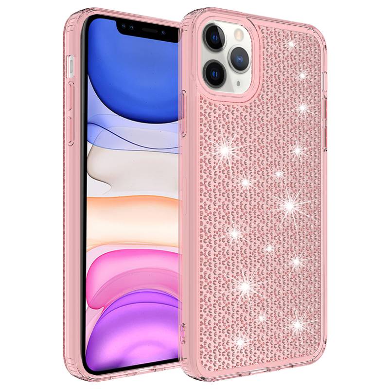 Apple iPhone 11 Pro Case With Airbag Shiny Design Zore Snow Cover - 5